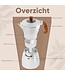 Leonomics Premium Kaffeemaschine für 6 Tassen - Aluminium Espressomaschine - Kaffeemaschine 300 mL