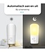 Qumax LED Nachtlicht Sockel 4 Stück - Dimmbare Nachtlichter mit Sensor - Babyzimmer Nachtlicht - Tag und Nacht Sensor - Kinder & Baby - Weiß