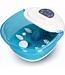 Qumax Elektrisch Beheiztes Fußbad mit Massagerollen - Fußmassage mit Vibration und Blasen - Inklusive LCD-Display - Bis zu 48° Grad