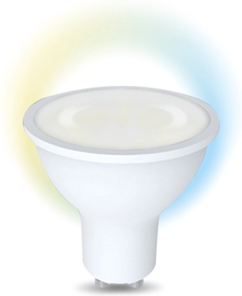 Alexa günstig Kaufen-Denver SHL-440 - - Wifi LED-Lampe - GU10 - Weißes Licht - Dimmbar - Tuya kompatibel - Denver Smart Home App - Steuerbar mit Alexa - funktioniert mit Google Assistant. Denver SHL-440 - - Wifi LED-Lampe - GU10 - Weißes Licht - Dimmbar - Tuya kompa