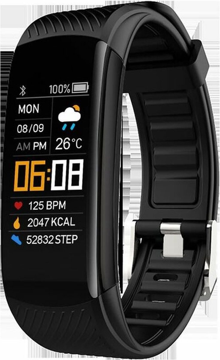 HR Activity günstig Kaufen-Denver Activity Tracker - Schrittzähler-Uhr mit Herzfrequenzmesser - Blutdruckmesser - IP67 wasserdicht - Schrittzähler - BFH17 - Schwarz. Denver Activity Tracker - Schrittzähler-Uhr mit Herzfrequenzmesser - Blutdruckmesser - IP67 wasserdic