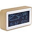 Denver WS-72 / Wetterstation mit Wecker / Datum / Temperatur - und Luftfeuchtigkeit / USB für Smartphone / Holz