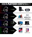 J-ANKKA F2 RGB Over-Ear-Kopfhörer - Gaming-Headset mit Mikrofon für Nintendo Switch - PS4/PS5 - PC/Laptops - Xbox One - Schwarz