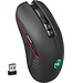 HXSJ T30 2.4G USB-C Wireless Gaming Mouse - Wiederaufladbare Maus - Geräuschlose Mäuse - für Macbook / Laptop / PC - Game Mouse