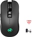HXSJ T30 2.4G USB-C Wireless Gaming Mouse - Wiederaufladbare Maus - Geräuschlose Mäuse - für Macbook / Laptop / PC - Game Mouse