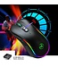 HXSJ J300 Optische RGB-Gaming-Maus - 6400 DPI - Schwarz