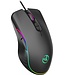 HXSJ A867 Optische Gaming-Maus - RGB-Beleuchtung - Ergonomie - 8000 DPI - Schwarz