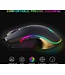 HXSJ A867 Optische Gaming-Maus - RGB-Beleuchtung - Ergonomie - 8000 DPI - Schwarz