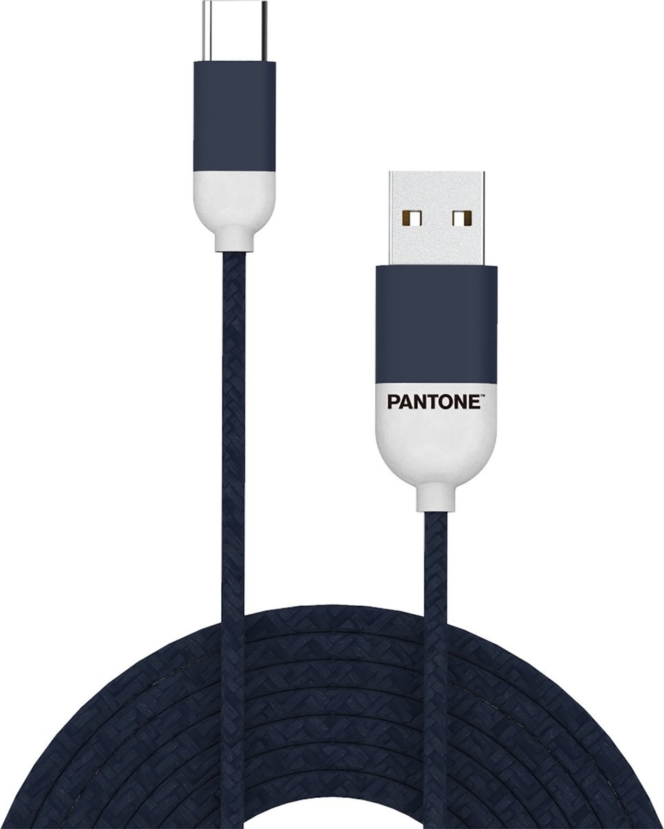 Gummi günstig Kaufen-Celly Pantone - USB-Kabel Typ-C, 1,5 Meter, Blau - Gummi. Celly Pantone - USB-Kabel Typ-C, 1,5 Meter, Blau - Gummi <![CDATA[USB-Kabel Typ-C, 1,5 Meter, Blau - Gummi - Celly | Pantone Mit diesem blauen USB-Typ-C-Kabel von Pantone können Sie die neuesten A