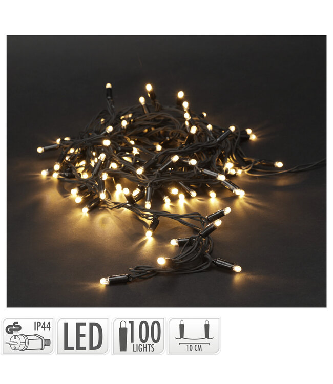 Weihnachtsbeleuchtung 200 Led - Warmweiß - 19,8 Meter INCL Einschaltadapter