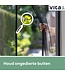 Vita5 Magnetischer Fliegenvorhang 90x230 cm - Magnetischer Türvorhang Schwarz - Türvorhang Kunststoff für Fliegen - Horn Tür