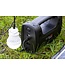 Technaxx Solarstrom-Kit - wiederaufladbar - 23 x 14 cm - 5m Kabel - 3 LED-Leuchten - USB - schwarz