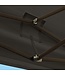 LifeGoods Partyzelt - 3x3 m - leicht aufbaubar - faltbar - wasserdicht - Tragetasche mit Rädern - anthrazit