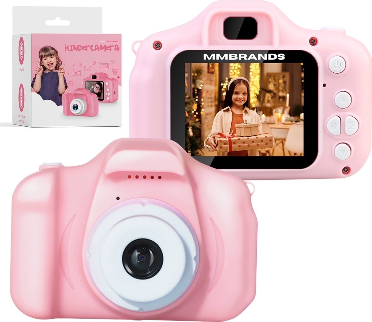 Kind günstig Kaufen-MM Brands Kinderkamera - Digital - Inkl. 32GB SD-Karte - Pink. MM Brands Kinderkamera - Digital - Inkl. 32GB SD-Karte - Pink <![CDATA[Ist Ihr Kind noch zu jung für eine eigene Kamera, aber hat es Spaß daran, selbst zu fotografieren? Dann ist die MM Bran