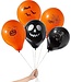 The Twiddlers The Twiddlers - 100 Stück Latex-Halloween-Ballons - Hochwertige Party-Ballons Dekoration orange und schwarz