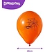 The Twiddlers - 100 Stück Latex-Halloween-Ballons - Hochwertige Party-Ballons Dekoration orange und schwarz