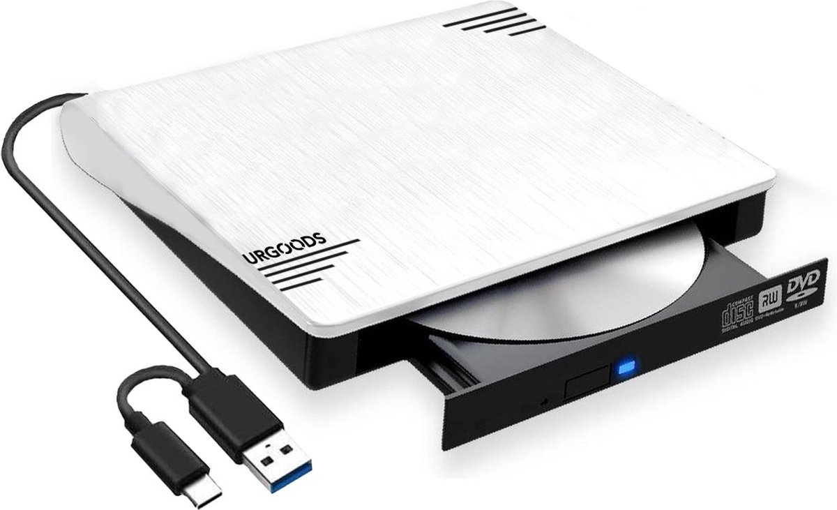 USB C günstig Kaufen-Externer DVD-Player für Laptop Weiß - Externer DVD-Brenner - Windows und Mac - USB 3.0 und C. Externer DVD-Player für Laptop Weiß - Externer DVD-Brenner - Windows und Mac - USB 3.0 und C <![CDATA[Möchten Sie eine CD oder DVD auf Ihrem