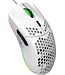 HxSJ HXSJ J900 Optische Gaming-Maus - Ultraleicht - RGB-Beleuchtung - 6400DPI - Weiß
