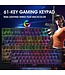 HXSJ V700 RGB Membran kabelgebundene Gaming-Tastatur - 61Tasten - Qwerty