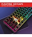 HXSJ V700 RGB Membran kabelgebundene Gaming-Tastatur - 61Tasten - Qwerty