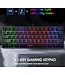 HXSJ V700 RGB Membran kabelgebundene Gaming-Tastatur - 61Tasten - Qwerty