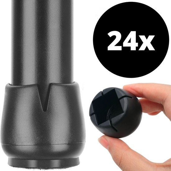 Ink Pen günstig Kaufen-Stuhlbeinschützer Bodenschützer Ø22-25 mm - Stuhlbeinkappen Möbelkappen 24 Stück - Runde & quadratische Stuhlkappen Bodenschützer Stühle - Earkings Black. Stuhlbeinschützer Bodenschützer Ø22-25 mm - St