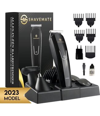 ShaveMate ShaveMate 5-in-1 Bartschneider - Haarschneider für Männer - Haarschneider Set - Kabellos - Wasserdicht