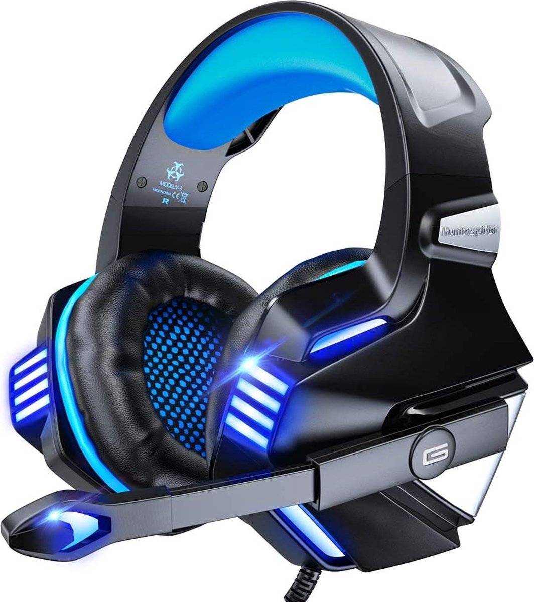 130x130x75cm,Gaming günstig Kaufen-Hunterspider - Gaming-Headset - Multi-Plattform - Schwarz/Blau. Hunterspider - Gaming-Headset - Multi-Plattform - Schwarz/Blau <![CDATA[PS4-Einstellung: * Bevor Sie das Headset an Ihre PS4 anschließen, testen Sie es mit Ihrem Mobiltelefon, um sicherzuste