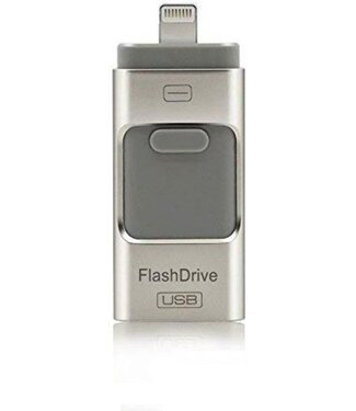 Generic Parya - 3-in-1 Flash-Laufwerk - 32 GB - für iPhone, Android und PC oder Mac - Silber