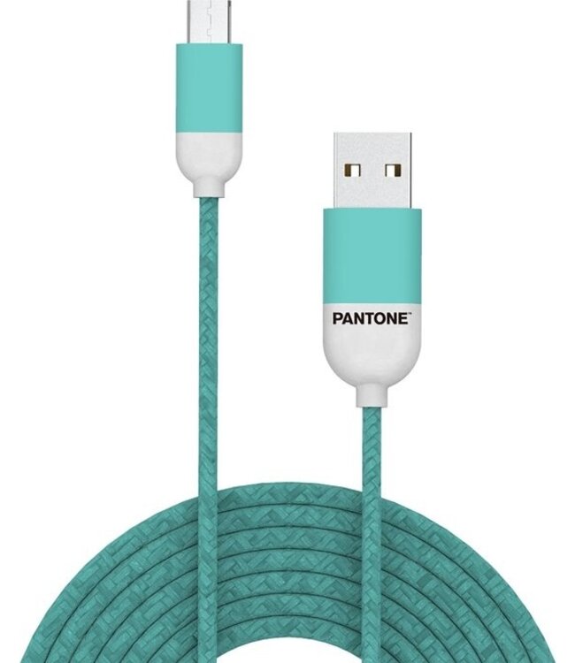 Micro-USB-Kabel, mintgrün - Gummi - Celly | Pantone