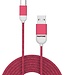 USB Typ-C Kabel, 1,5 Meter, Rot - Gummi - Celly | Pantone