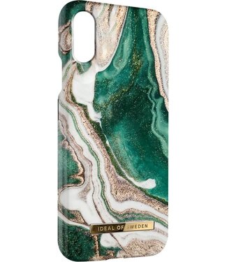 iDeal of Sweden iDeal of Sweden Fashion Case Handytasche iPhone XR goldene Jade Marmor