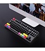 HXSJ L600 Wired Mechanical Gaming Keyboard - QWERTY - 87 Tasten - Roter Schalter - Schwarz