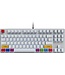 HXSJ L600 kabelgebundene mechanische Gaming-Tastatur - DIY PBT Keycaps - TKL - QWERTY - 87 Tasten - Roter Schalter - Weiß