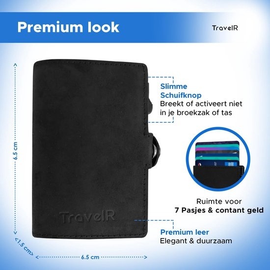 8719327413999 - TravelR Kartenetui mit Leder - Kartenetui - Brieftasche - Kartenetui - Kreditkartenetui - Kartenetui - Herrenkartenetui - Damenkartenetui - RFID Sicherheit - Aluminium - Leder - Schwarz- Inkl luxuriöser Geschenkbox 8719327413999 - TravelR Kartenetui mit Leder - Kartenetui - Brieftasche - Kartenetui - Kreditkartenetui - Kartenetui - Herrenkartenetui - Damenkartenetui - RFID Sicherheit - Aluminium - Leder - Schwarz- Inkl luxuriöser Geschenkbox