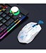 HXSJ T300 2.4G Wireless Gaming Mouse - Computermäuse - Ultraleicht - Kompakt für unterwegs - RGB-Beleuchtung - Weiß