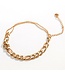 Laura Ferini Damenarmband Prego Gold - Goldfarbenes Gliederarmband - 18K Gelbgold plattiert - Schmuck - Accessoires - Damenarmband