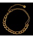 Laura Ferini Damenarmband Prego Gold - Goldfarbenes Gliederarmband - 18K Gelbgold plattiert - Schmuck - Accessoires - Damenarmband