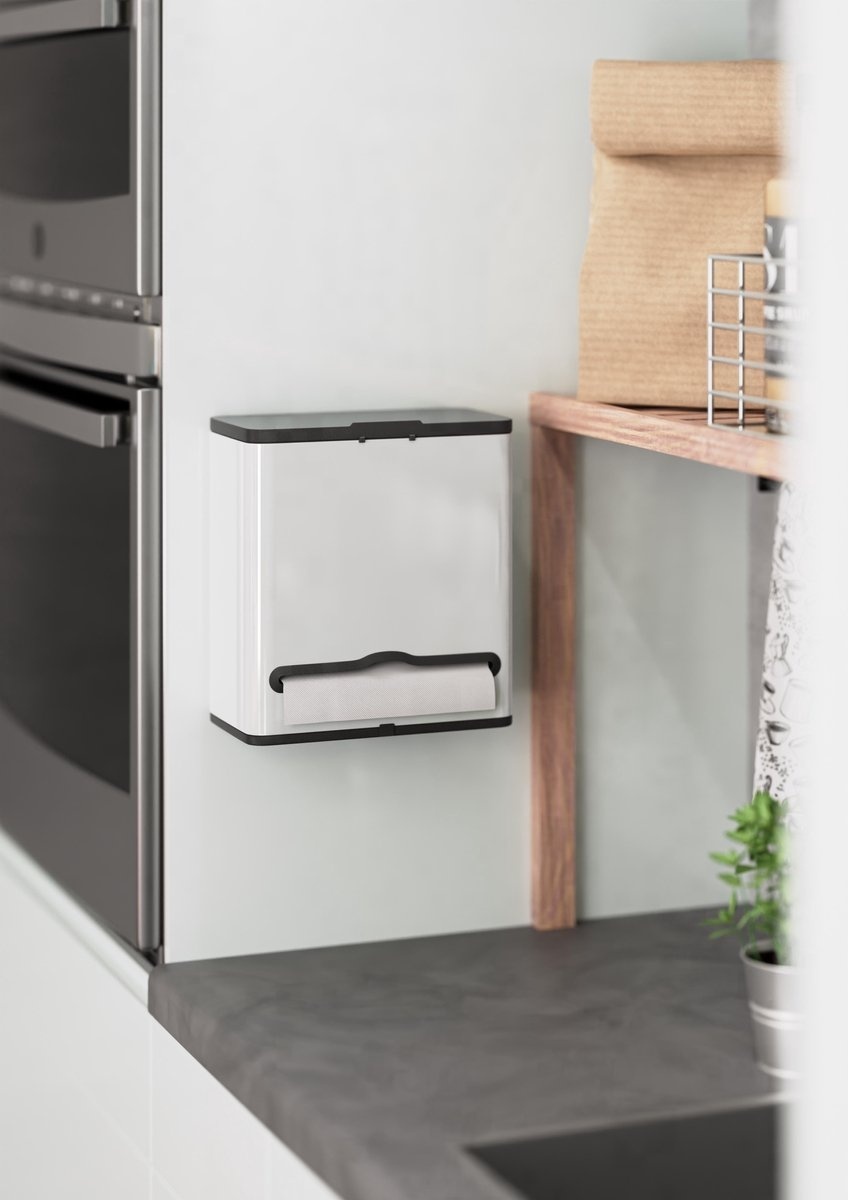 8720246686753 - Vallvik Mülleimer - 4 Liter - Küchenrollenspender - Weiß - Edelstahl - Hängender Mülleimer - Mülltrennung - Herausnehmbarer Inneneimer - Einbau-Mülleimer - Küchenabfallbehälter - Platzsparend - Aufrecht - Hängend - Küchenrollenhalter - GFT-Eim 8720246686753 - Vallvik Mülleimer - 4 Liter - Küchenrollenspender - Weiß - Edelstahl - Hängender Mülleimer - Mülltrennung - Herausnehmbarer Inneneimer - Einbau-Mülleimer - Küchenabfallbehälter - Platzsparend - Aufrecht - Hängend - Küchenrollenhalter - GFT-Eim