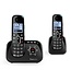 Amplicomms BT1582 drahtloses Duo-Haustelefon für das Festnetz - Blockieren unerwünschter Anrufer - 3 Direktspeichertasten - Freisprechen