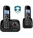 Amplicomms BT1582 drahtloses Duo-Haustelefon für das Festnetz - Blockieren unerwünschter Anrufer - 3 Direktspeichertasten - Freisprechen
