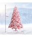 Coast 180 cm schneebedeckter künstlicher Weihnachtsbaum mit 920 Zweigen und Metallständer rosa