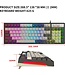 Fuegobird V600 Membrane Gaming Tastaturen - Kabelgebundene Tastatur - RGB Beleuchtung - 96 Tasten - Grau weiß