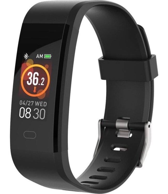 Denver BFH-19 - Activity Tracker - Fitnessband - Herzfrequenzmesser - Temperaturmesser - IP67 Wasserdicht - Schrittzähler - Schwarz