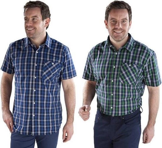 Polyester/Baumwolle günstig Kaufen-Kurzarmhemd für Männer Größe M. Kurzarmhemd für Männer Größe M <![CDATA[Kurzärmeliges Hemd. Locker geschnittenes Hemd mit gewebtem Muster aus 100% Baumwolle. Das Hemd hat kurze Ärmel, eine Brusttasche und eine Rü