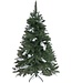 PristinePine Full Künstlicher Weihnachtsbaum mit Schnee 210cm - Stabiler Weihnachtsbaum - Metallsockel - Schnell aufzustellen