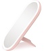 Touch Of Beauty Make Up Organizer mit LED-Spiegel - Travel Beautycase - 24.1 x 10.4 x 11.7CM - Einstellbare LED-Beleuchtung - Inkl. USB-Ladekabel - Kunststoff - Pink