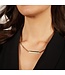 Laura Ferini Damenhalskette Facile Gold - Goldgliederkette mit Platte - 18K Gelbgold vergoldet - Halskette - Halskette - Schmuck - Accessoires - Damenhalskette mit Anhänger