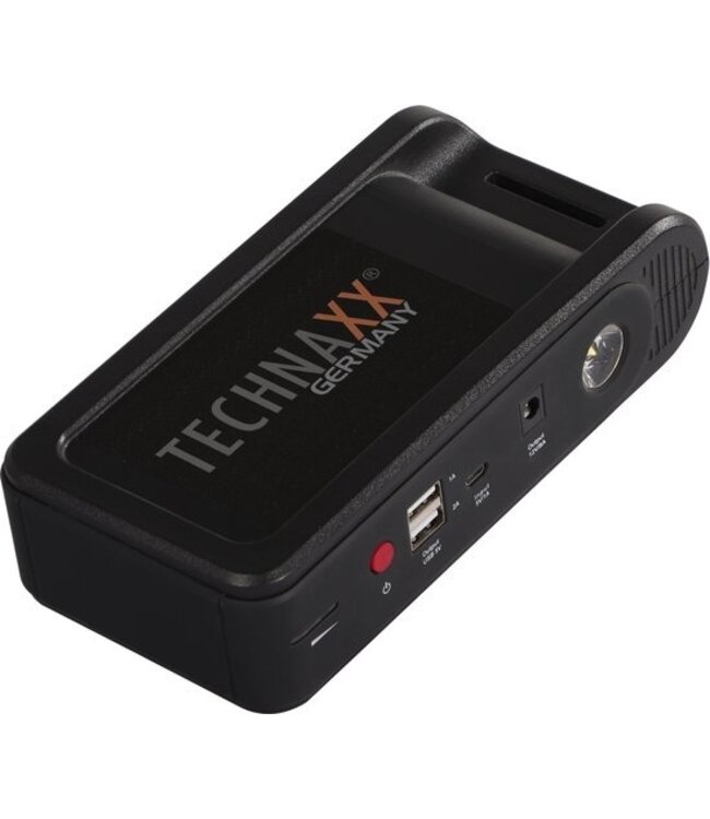 B-Ware Technaxx TX-218 - Multifunktions-Jumpstarter und Powerbank -  12000mAh Akku - 2x USB-A Ausgang - LED Licht - Schwarz Online kaufen bei   