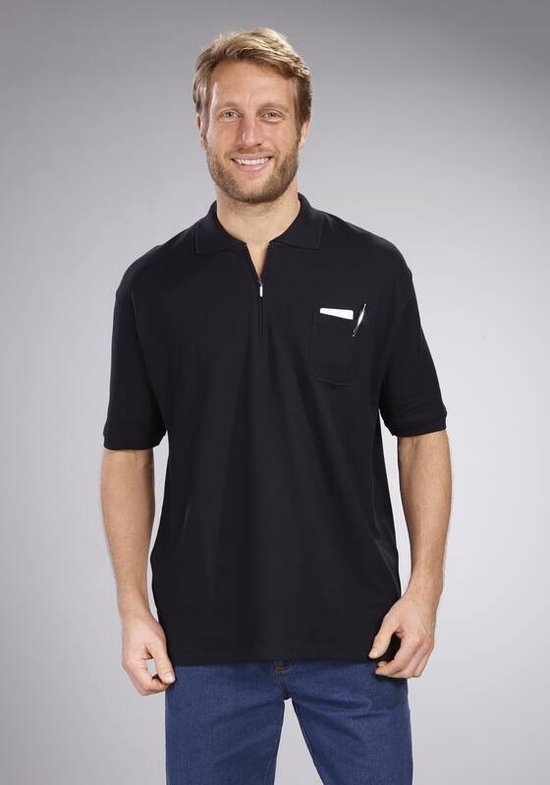 Poloshirt mit günstig Kaufen-Poloshirt mit Reißverschluss weiß Größe M. Poloshirt mit Reißverschluss weiß Größe M <![CDATA[Bequem und luftig, das ist dieses Poloshirt aus 100% Baumwolle. Das Hemd hat eine Brusttasche und einen praktischen Reiß